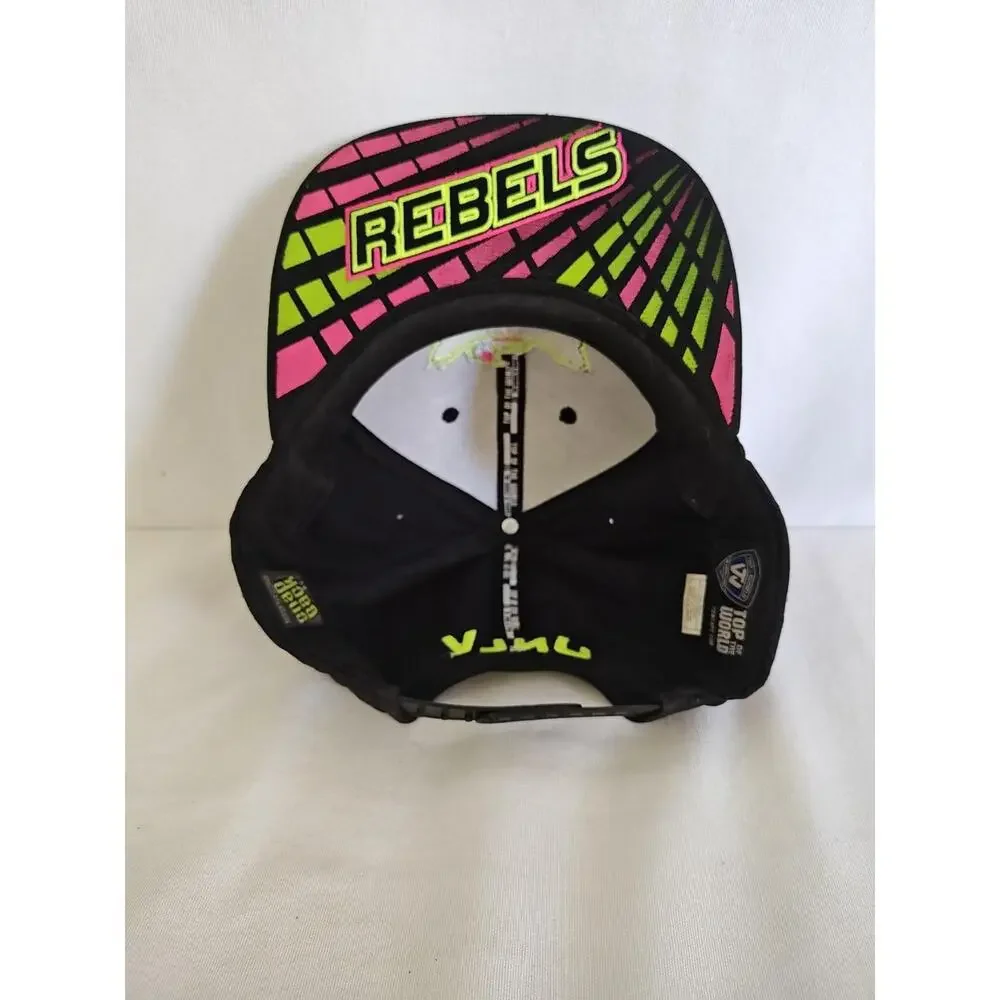 UNLV Running Rebels‎ Hat Cap Top of the World Snapback Black Neon Green Vegas,